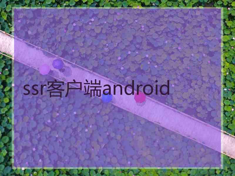 ssr客户端android