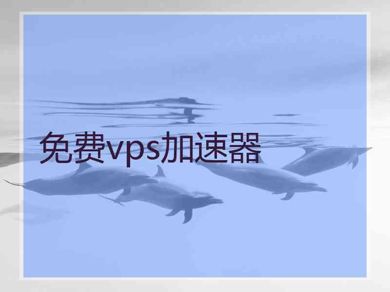 免费vps加速器